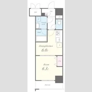 メイボーテセラ【5階】の間取り