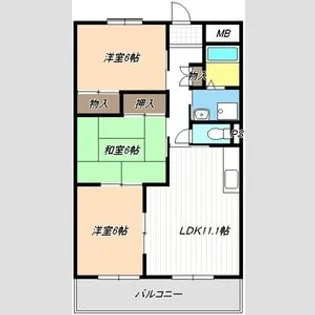 セブンスズキⅡ【1階】の間取り