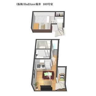 クレマチス名古屋西【103号室】の間取り