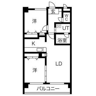 Casa Mezzo Piano【102号室】の間取り