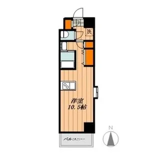 エルミタージュ名駅西【705号室】の間取り
