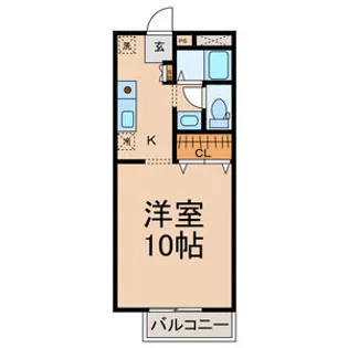 エトワール代官町【2階】の間取り