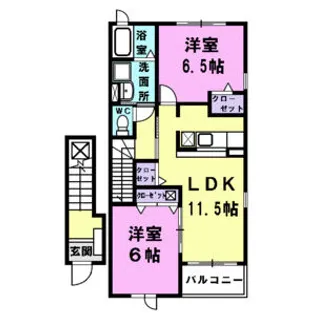レスポアール【2階】の間取り