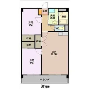 サンメゾンウエスト【202号室】の間取り