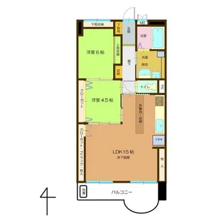 トーカンマンション名古屋 第七【7階】の間取り