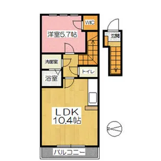 ヴァンヴェール【2階】の間取り