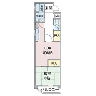 リバーサイド・ヒル【4階】の間取り