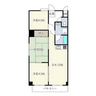 橘屋ビルAMDE【5階】の間取り