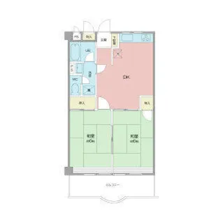 リバーサイド市場木【402号室】の間取り