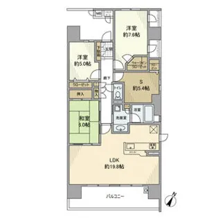 フロンティア・グリーンフォート【6階】の間取り