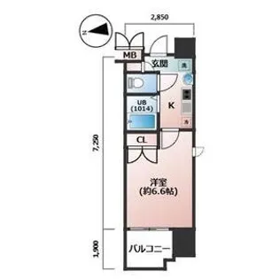 パルティール御器所【4階】の間取り