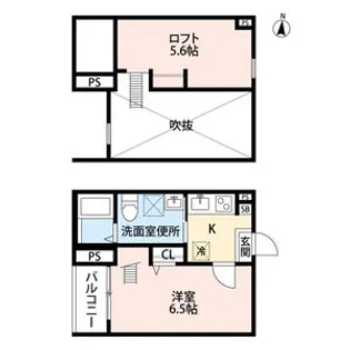 AQUA源兵衛町(アクアゲンベエチョウ)【103号室】の間取り