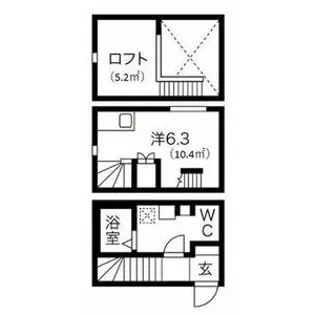 la casa felice(ラカーサフェリーチェ)【1階】の間取り