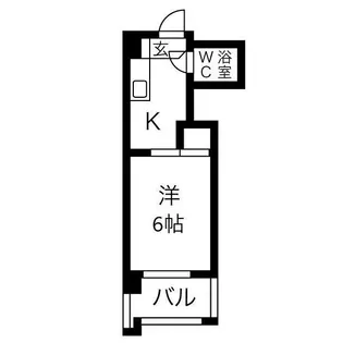 第5七福ビル【403号室】の間取り