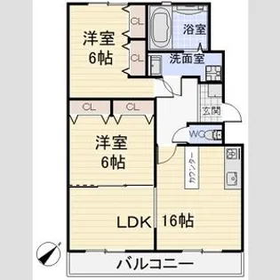 サンシャインイトウ【3階】の間取り