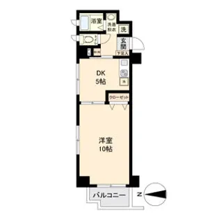 アーバンフラッツ伏見【2階】の間取り