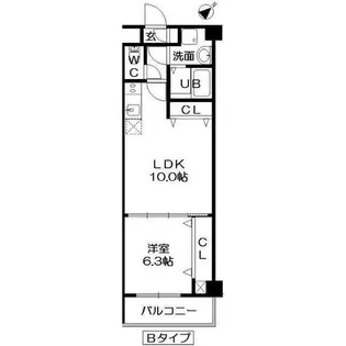 レジデンス本陣【3階】の間取り