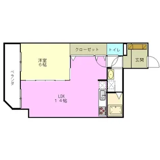 シャンポール古出来【4階】の間取り