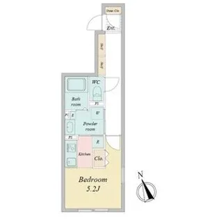 LUORE城西【0201号室】の間取り