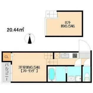 アーク東海通【105号室】の間取り