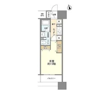 フレールコート東別院【9階】の間取り