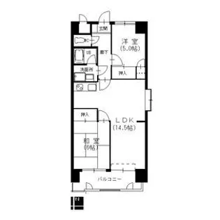 ジュフク松本【10階】の間取り