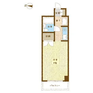 ブルーシャンピア芝川【0702号室】の間取り