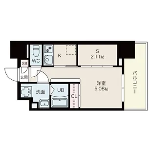 エステシア上前津【4階】の間取り