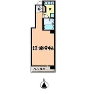 fビル金山【201号室】の間取り