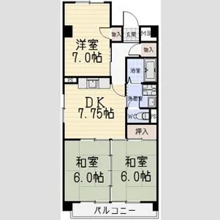 2清邦ビル【1階】の間取り