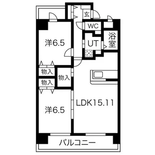 グレイス泉【5階】の間取り
