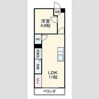 メゾン・ラ・ボール【502号室】の間取り