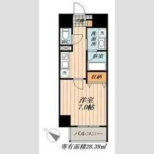 メイプル高横須賀【4階】の間取り