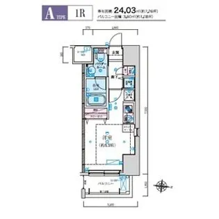 リヴシティ栄【601号室】の間取り