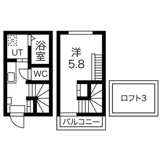 casa figliola (カーサ フィッリョーラ)【103【プラン①】号室】の間取り