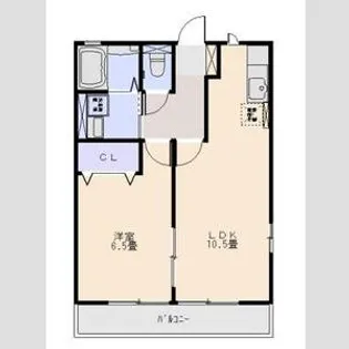 グランメール【1階】の間取り