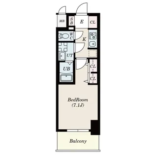 S-RESIDENCE星ヶ丘【7階】の間取り