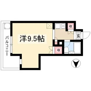 メゾンド・ア・ベーユ 402号室【402号室】の間取り