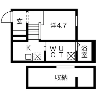 L’endroit apaisant(ランドロワアペザン)【103号室】の間取り
