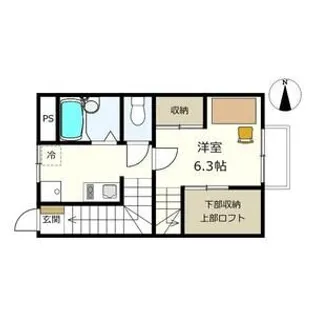 MIRAIE松原【203号室】の間取り