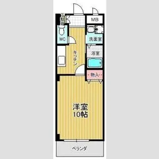 本州ビルⅢ【310号室】の間取り