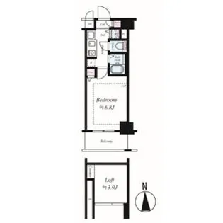 ライジングコート名古屋駅前東【1004号室号室】の間取り