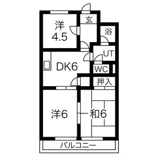スカイハイム【3階】の間取り