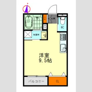 Kamprad【302号室】の間取り