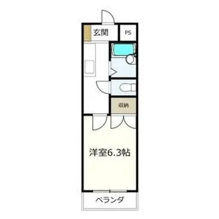 さくら館塩池【407号室】の間取り