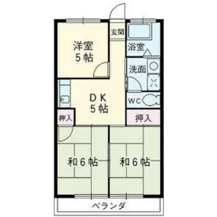 ヴィレッジ一色【4C号室】の間取り