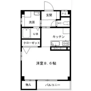 カーサ オグリ【201号室】の間取り