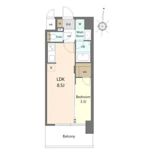 S-RESIDENCE烏森aureate(オリート)【205号室】の間取り