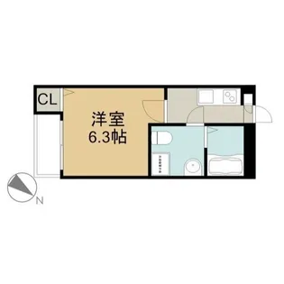 ミモザ矢田【3階】の間取り