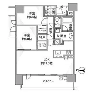 ポレスター・ザ・レジデンス【501号室】の間取り